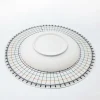 diviseur rond de poterie de 26cm, pièces égaux circulaires, règle de séparation de carte, bricolage, sous glaçure en céramique peinte, tampon auxiliaire, outil de peinture