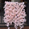 Fleurs artificielles Sakura suspendues, fausse guirlande florale, pour maison, jardin, arc de mariage, fête, fleur de cerisier, Arrangement de décoration murale Fleurs artificielles Sakura suspendues, fausse guirlande florale, pour maison, jardin, arc de mariage, fête, fleur de cerisier, Arrangement de décoration murale