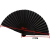Éventail à main noir pliable vintage, fournitures pour cadeaux de mariage, danse, fête à domicile, ventilateurs décoratifs pliants
