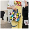 sac en toile froncé pour femme, sac à main pour femme, décoration de jouet de dessin animé, poupées mignonnes, sacs à bandoulière, mode japonaise, nouveau