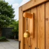 sonnette de porte en bois de style japonais, son délicat, rustique, fait à la main, pour commerçants, cloches clang, carillon éolien, signe de numéro de rue