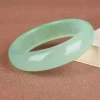 bague en jade hetian vert naturel, amulette en jaspe chinois, bijoux de charme à la mode, artisanat sculpté à la main, cadeaux pour femmes et hommes