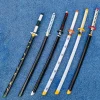 Épée de samouraï katana japonaise 72/104cm, tueur de démons katana tanjirou, couteau de ninja en fer kimetsu no yaiba, jouet cosplay pour enfant
