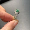 bague en jade naturel de birmanie, réglable, bijoux pour femmes, cadeau, vente en gros, haute qualité, vintage, fine