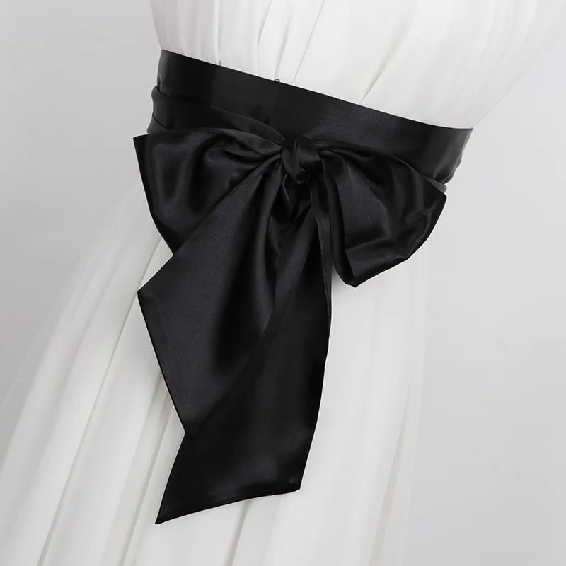 ceinture large en satin de soie pour femmes, élégante, amincissante, solide, japonaise, obi, à lacets, peignoir, robe kimono, corset, cummerbund ceinture large en satin de soie pour femmes, élégante, amincissante, solide, japonaise, obi, à lacets, peignoir, robe kimono, corset, cummerbund