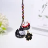 porte clés maneki neko mignon, ornement en fleur de cerisier, pendentif chat porte bonheur, décoration de sac à dos, breloques, sangle de téléphone pour filles