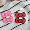 pince à cheveux avec nœud de dessin animé en alliage de résine, nouvelle tendance japonaise, accessoires pour cheveux de fête d'étudiant kawaii, clip latéral mignon pour femmes, pince à bec de canard