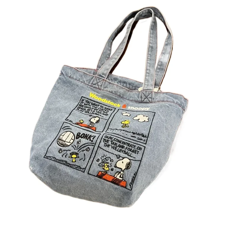 japonais mignon brodé snoopy épaule 가rétro polyvalent cowboy sac grande capacité sac fourre tout portable banlieue 가 japonais mignon brodé snoopy épaule 가rétro polyvalent cowboy sac grande capacité sac fourre tout portable banlieue 가