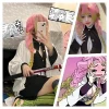 anime oke roji mitsuri cosplay costume pour adultes et enfants, kimono haori, robe, perruque, vêtements d'halloween