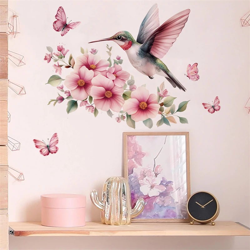 rose fleur papillon oiseau chambre salon stickers muraux décoration de la maison fond mur embellir pâte murale art mural rose fleur papillon oiseau chambre salon stickers muraux décoration de la maison fond mur embellir pâte murale art mural