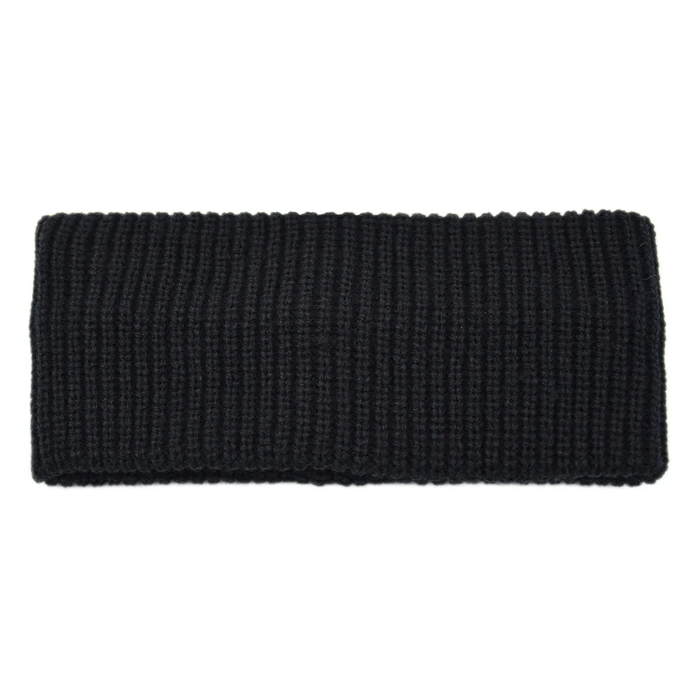 bandeau large tricoté de couleur unie pour femmes, bandeau de sport à rayures verticales, couvre tête coréen ins, chauffe oreilles en laine d'hiver bandeau large tricoté de couleur unie pour femmes, bandeau de sport à rayures verticales, couvre tête coréen ins, chauffe oreilles en laine d'hiver