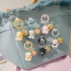 Kawaii Cartton chat porte-clés doux Sakura cloche pendentif téléphone chaîne porte-clés Couple sac charme bijoux pour femmes filles petit cadeau