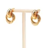 9hjk boucles d'oreilles élégantes circle studs élégants boucles d'oreille femmes bijoux matériau alliage matériau géométrique à