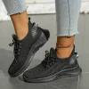 femmes chaussures baskets décontractées automne 2025 nouvelle mode loisirs sport chaussures simples en gros usine transfrontalière tendance mouche tissage