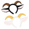 39bd Halloween Lamb Horn Bandbands Cosplay Lamb Horn Heatwear Bands Hoadwear Sheep HairBands Birthday