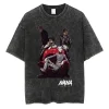 anime japonais nana osaki imprimé vintage lavé t shirt harajuku streetwear graphique t shirt été à manches courtes coton t shirt