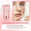 masque coréen au collagène profond, masque pelable, anti rides, lifting, soins de la peau, bio pack, emballage de nuit pour femme, peau de nuit