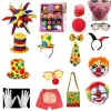 Costume de cosplay de clown LYus pour enfants et adultes, accessoires de performance, masque, chapeau antarctique, chaussures, bas, décoration de fête Tim ade, Halloween Costume de cosplay de clown LYus pour enfants et adultes, accessoires de performance, masque, chapeau antarctique, chaussures, bas, décoration de fête Tim ade, Halloween