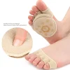 2 pièces = 1 paire de chaussettes à cinq doigts, séparateur d'orteils, soins des pieds, demi oignon, protection des manches, hallux valgus, avant pied, semelles intérieures pour femmes