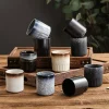 poterie asiatique de style japonais, grès fait à la main, verres en céramique, tasse à thé, tasse d'eau