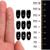 qiiy mélange taille argent flatback haute qualité ss3 ss20 1440 pièces verre strass cristal pierres non correctrices pour bricolage nail art
