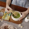 ensemble matcha premium 8 pièces bol en céramique et whisky accessoires matcha de style japonais boîte cadeau kit d'outils de cérémonie matcha pour les amateurs de thé