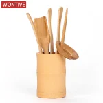 Ensemble d’accessoires pour cérémonie du thé en bambou, 6 pièces, avec seau de rangement, fournitures de cérémonie du thé Premium pour une expérience de thé authentique Ensemble d’accessoires pour cérémonie du thé en bambou, 6 pièces, avec seau de rangement, fournitures de cérémonie du thé Premium pour une expérience de thé authentique