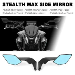 Pour YAMAHA MT-09 MT 09 SP MT-03 MT-07 MT10 MT-10 SP accessoires de moto rétroviseurs furtifs Max rétroviseurs à ailes de sport Pour YAMAHA MT-09 MT 09 SP MT-03 MT-07 MT10 MT-10 SP accessoires de moto rétroviseurs furtifs Max rétroviseurs à ailes de sport