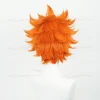 perruque de cosplay anime hinata shoyo, perruques courtes orange de 30cm, cheveux synthétiques résistants à la chaleur