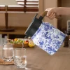 théière à motif floral de 1000ml, bouilloire à thé florale vintage en acier inoxydable, infuseur intégré, théière isolée pour boissons chaudes