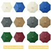 housse de remplacement pour parasol, 6 nervures/8 nervures, pour marché, patio, auvent en tissu, imperméable, pour jardin extérieur
