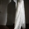tissu jacquard texturé pour robe de mariée, compilation blanche, vêtements imbibés, créateur, ins photo