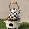 bouilloire à thé en émail de 2.5 litres, théière vintage émaillée, cuisinière pour eau, café, théière, décoration de cuisine à domicile avec poignée