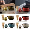 plat à thé japonais, ensemble d'ustensiles à fouet matcha et plateau à bol matcha, fouet en bambou, accessoires de cérémonie du thé 4 pièces