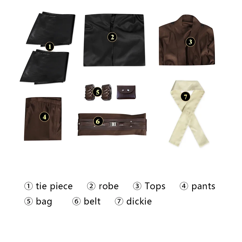 anakin obiwan kenobi cosplay costume chevalier adultes hommes uniforme à capuche ensemble complet pour halloween carnaval jeu de rôle costume anakin obiwan kenobi cosplay costume chevalier adultes hommes uniforme à capuche ensemble complet pour halloween carnaval jeu de rôle costume