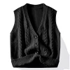 pull cardigan en tricot pour hommes, manteau décontracté, mode automne et hiver
