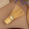 1x fouet à thé en bambou japonais avec pendentif fleur de cerisier chasen matcha thé vert poudre fouet brosse à thé accessoires d'outils de cuisine