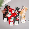 chaussettes mi tube de noël pour femmes, mignon, intéressant, haute qualité, dessin animé, père noël, automne, hiver, cadeaux du nouvel an, harajuku