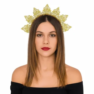 Fleur déesse Halo bandeau soleil strass femmes bandeau couleur or exagéré traditionnel Festival cheveux cerceau photographie Fleur déesse Halo bandeau soleil strass femmes bandeau couleur or exagéré traditionnel Festival cheveux cerceau photographie