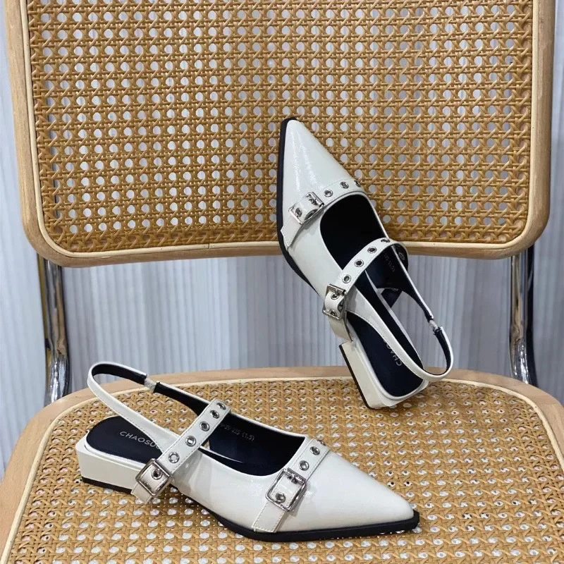 sandales pour femmes bout pointu quotidien femme chaussures à talons bas été 2025 confortable tendance anti dérapant chaud le meilleur ou tendance sandales pour femmes bout pointu quotidien femme chaussures à talons bas été 2025 confortable tendance anti dérapant chaud le meilleur ou tendance