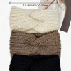 bandeau tricoté avec protection des oreilles, accessoires pour cheveux chauds et à la mode pour l'automne et l'hiver, 3/1 pièces