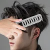 peigne à dents larges pour cheveux bouclés, outil de volumisation des racines, couvrant la frange, outil de toilettage des coutures, peigne de coiffure à dents larges