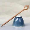 Bâton à cheveux en bois avec pompon classique, épingle à cheveux Hanfu de Style ethnique chinois, couvre-chef Hanfu, baguettes pour cheveux, accessoires Cheongsam