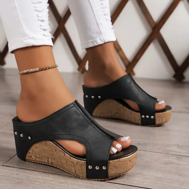 femmes sandales femmes luxe sandales décontractées romain bout ouvert plate forme sandales de créateur 2025 nouveau été femmes rétro chaussures à semelles compensées femmes sandales femmes luxe sandales décontractées romain bout ouvert plate forme sandales de créateur 2025 nouveau été femmes rétro chaussures à semelles compensées