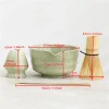 ensemble matcha abun 2x, service à thé japonais comprenant un bol matcha avec bec, un support matcha, une cuillère matcha en bambou et en bambou