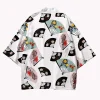kimono imprimé japonais pour femmes, vêtements d'été, streetwear asiatique, cardigan, chemise, robe haori, 31204