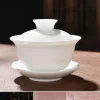 traditions chinoises gai wan service à thé os chine ensembles à thé dehua gaiwan thé porcelaine pot ensemble pour voyage belle et facile bouilloire
