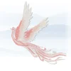 grands patchs phénix brodés pour la couture, tissu appliqué thermocollant, oiseau seculaire, anivia, délicat, renaissance phenix nirvana, 1 paire