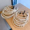 filles douce fleur perlée chapeaux style coréen perle bandeau cheveux cerceau cheveux accessoires bandeau