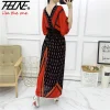 robe longue en ulstyle bohème pour femmes, vêtement décontracté, élégant, rétro, bohème, col en v, imprimé coréen, été